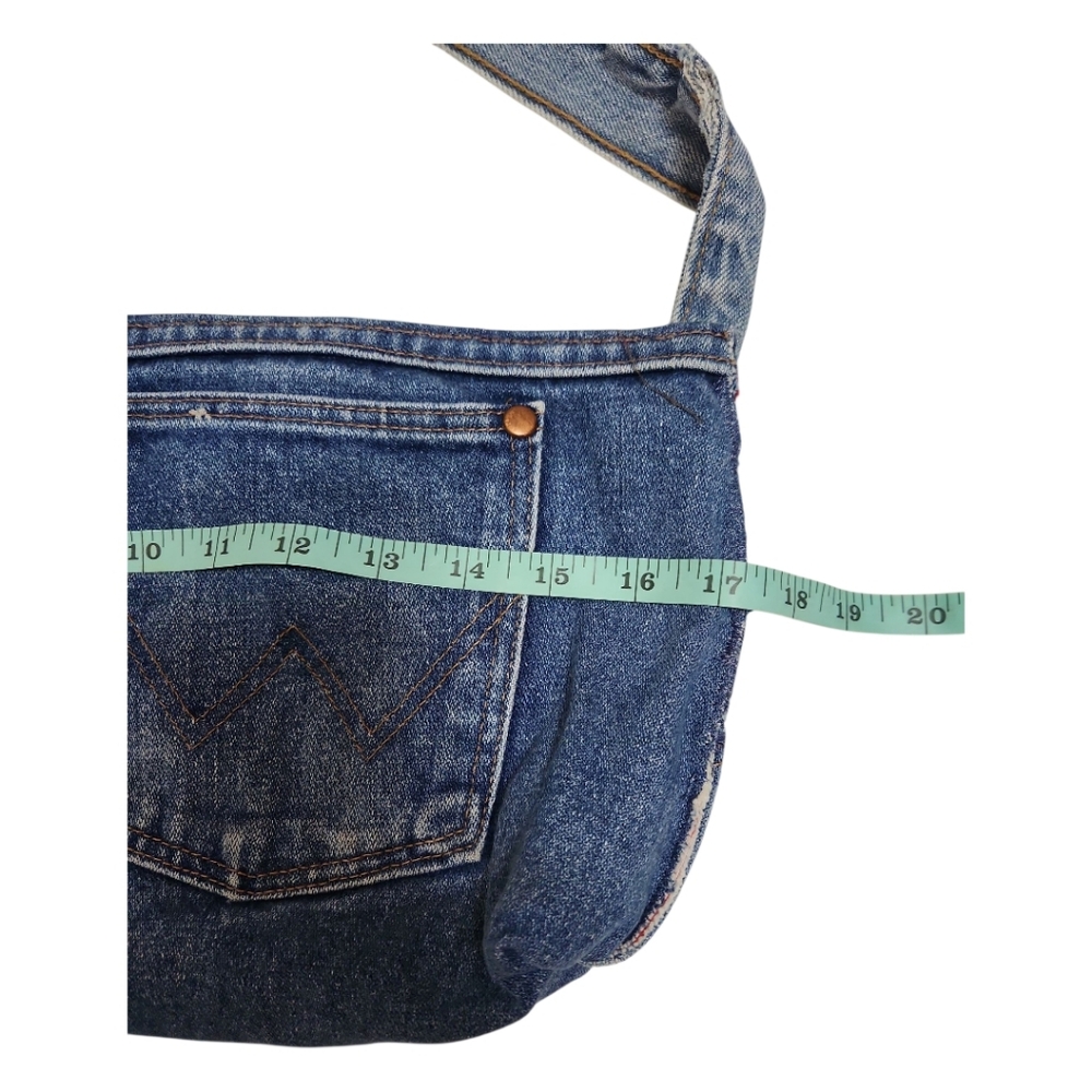 Vintage Wrangler & Levi’s Denim Hobo Bag Boho Western Country Y2K - Picture 4 of 8